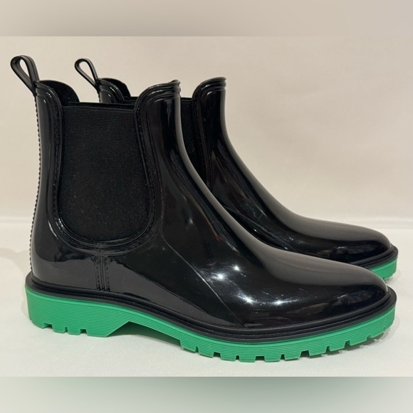 I.N.C. International Concepts Women's Rylien Rain
Boots Black/Green Size 10M - Picture 1 of 8